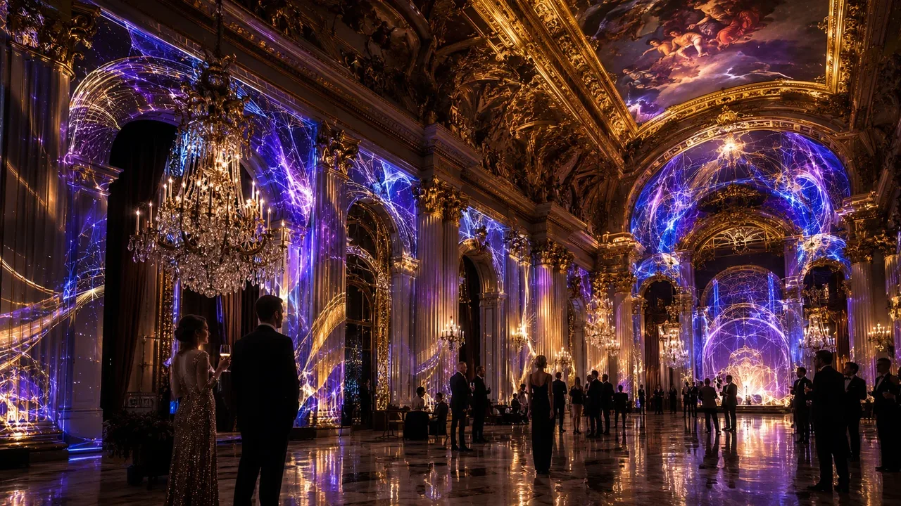 Show de projection mapping immersif réalisé avec HeavyM